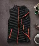 achat doudoune sans manche armani business casual chaud gilet noir